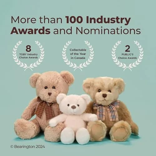 Bearington Teddy Bear Stuffed Animal Plush Toy Soft Cute Baby Bandit 12.5" | Cuddly Plush for Kids & Babies thumbnail 4
