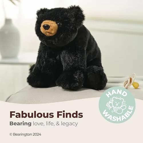 Bearington Teddy Bear Stuffed Animal Plush Toy Soft Cute Baby Bandit 12.5" | Cuddly Plush for Kids & Babies thumbnail 3