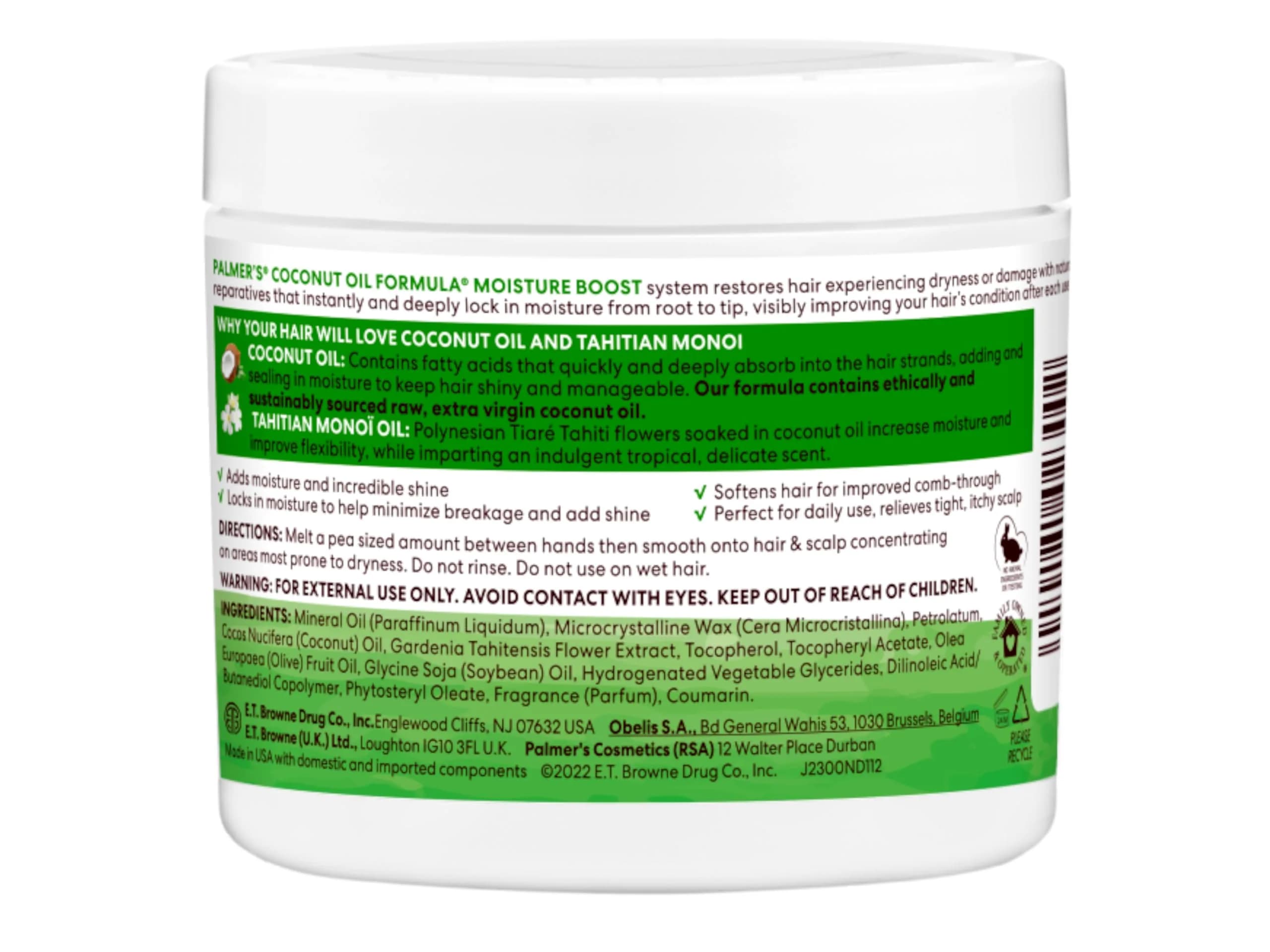 Palmer's Coconut Oil Formula Moisture Gro Hair Cream 150ml (5.25 Oz) | Deeply Locks Moisture for Dry, Damaged, Curly Hair - view 5