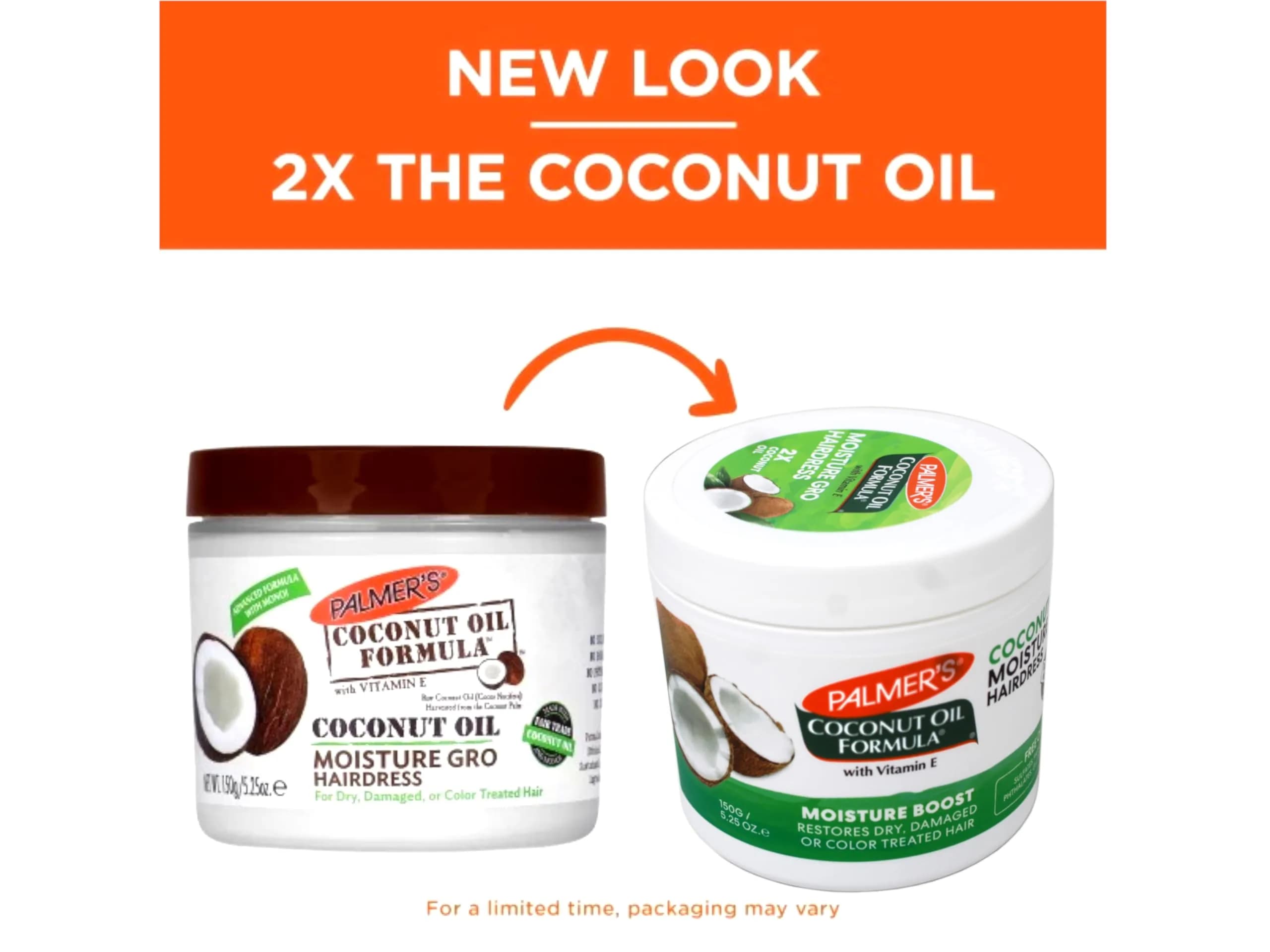 Palmer's Coconut Oil Formula Moisture Gro Hair Cream 150ml (5.25 Oz) | Deeply Locks Moisture for Dry, Damaged, Curly Hair - view 6