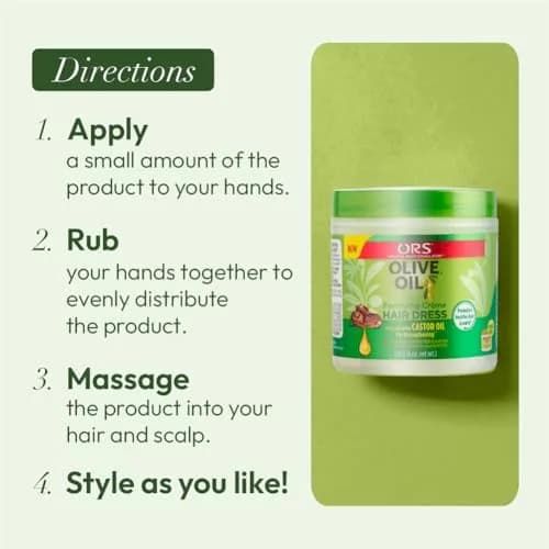 ORS Olive Oil Fortifying Cream Hair Dress, 6 oz | Moisturizes & Strengthens Dry Hair thumbnail 7