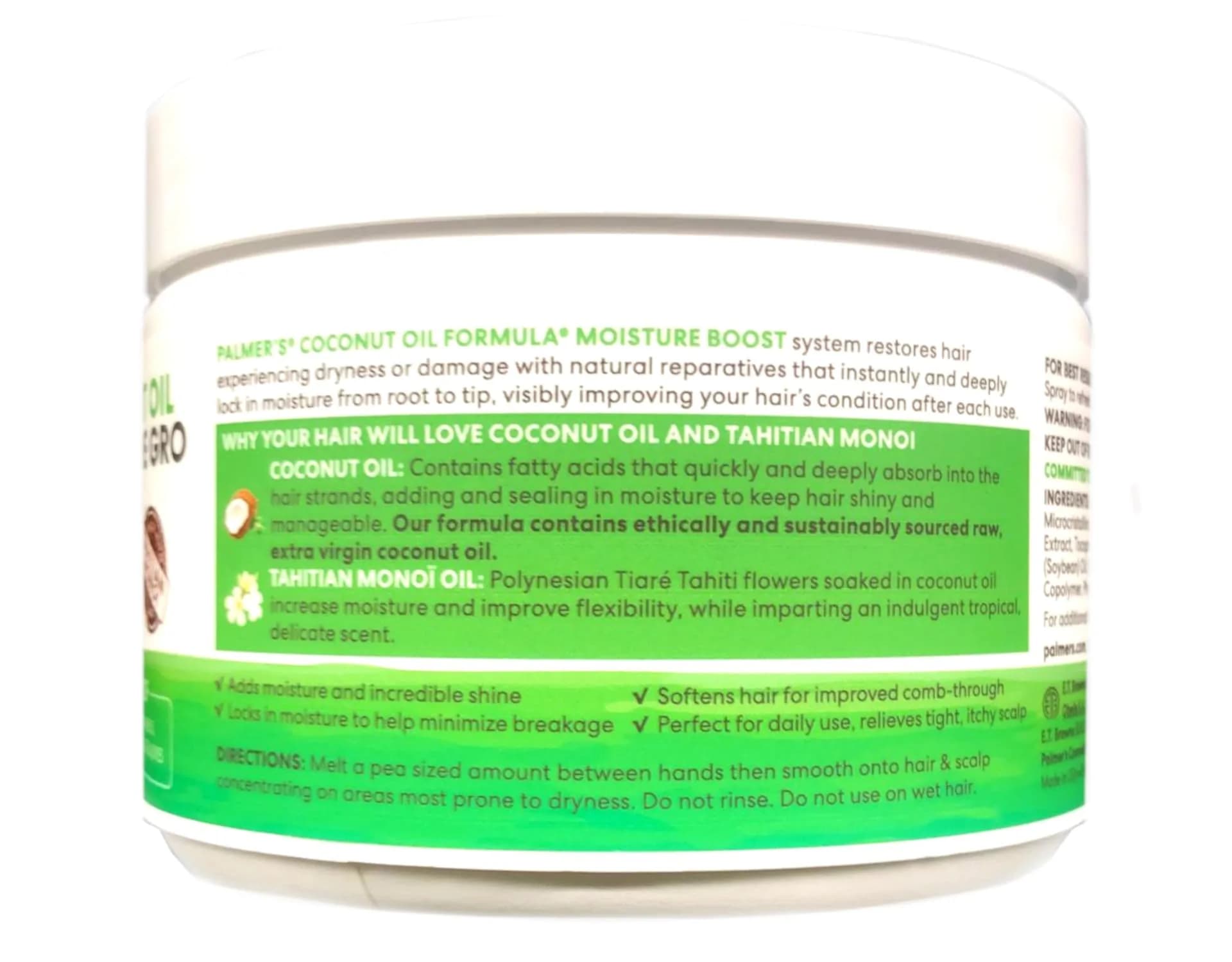Palmer's Coconut Oil Formula Moisture Gro Hair Conditioner 250ml (8.8 Oz) | Hydrates Dry & Damaged Hair - view 3