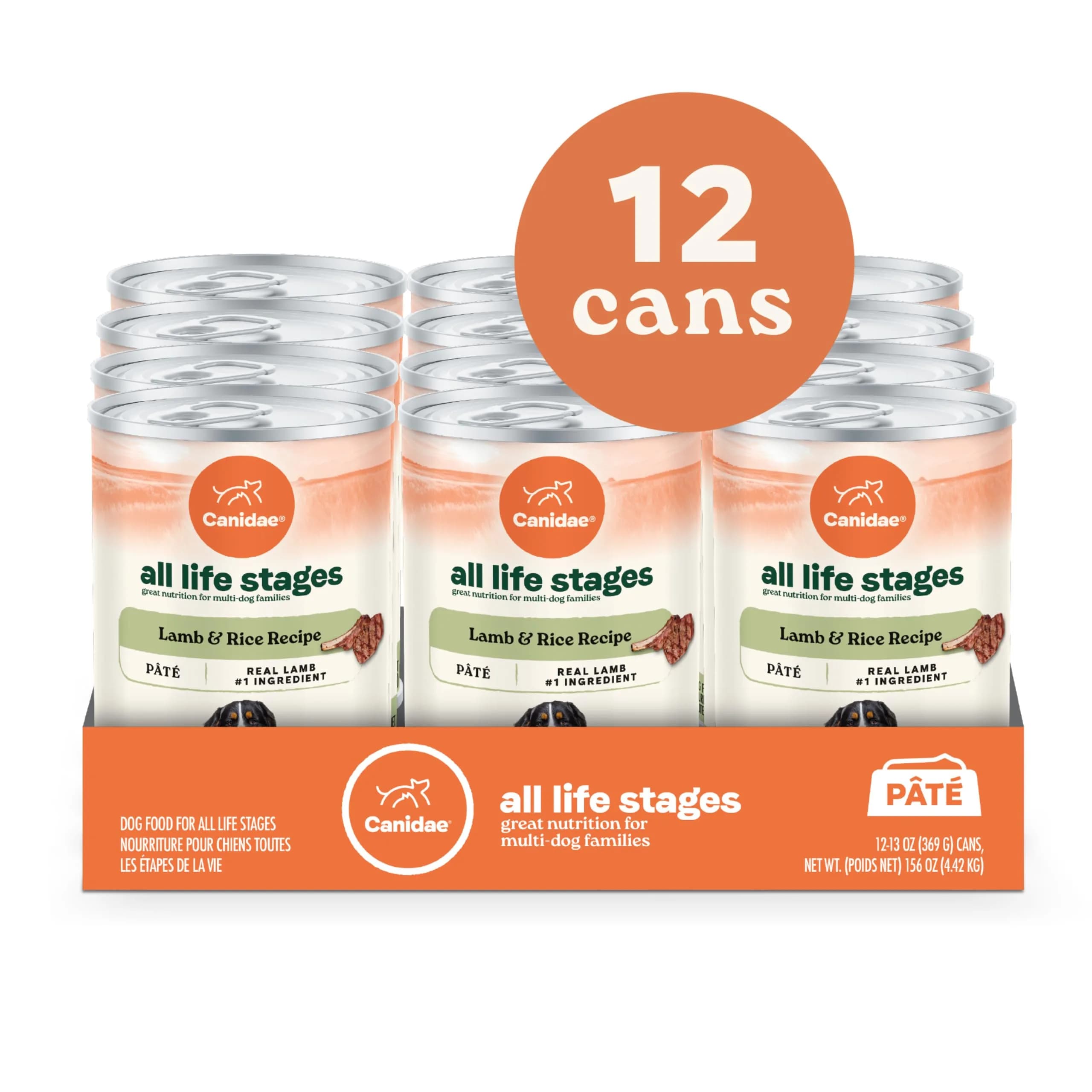 CANIDAE All Life Stages Wet Dog Food, Lamb & Rice, 13 oz | Complete Nutrition for Dogs of All Ages thumbnail 3