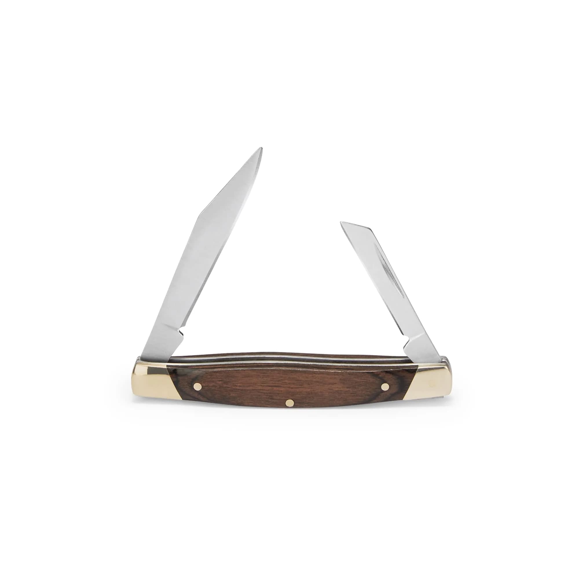 Buck Knives 375 Deuce 2-Blade Folding Pocket Knife, Woodgrain, 0.7 oz | Classic, Versatile & Durable - main product image