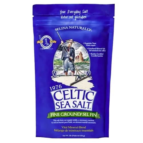 Celtic Sea Salt Fine Ground, Unrefined Mineral Salt for Cooking, 1 lb | Naturally Rich, Kosher Certified, Unrefined & Mineral-Rich thumbnail 1