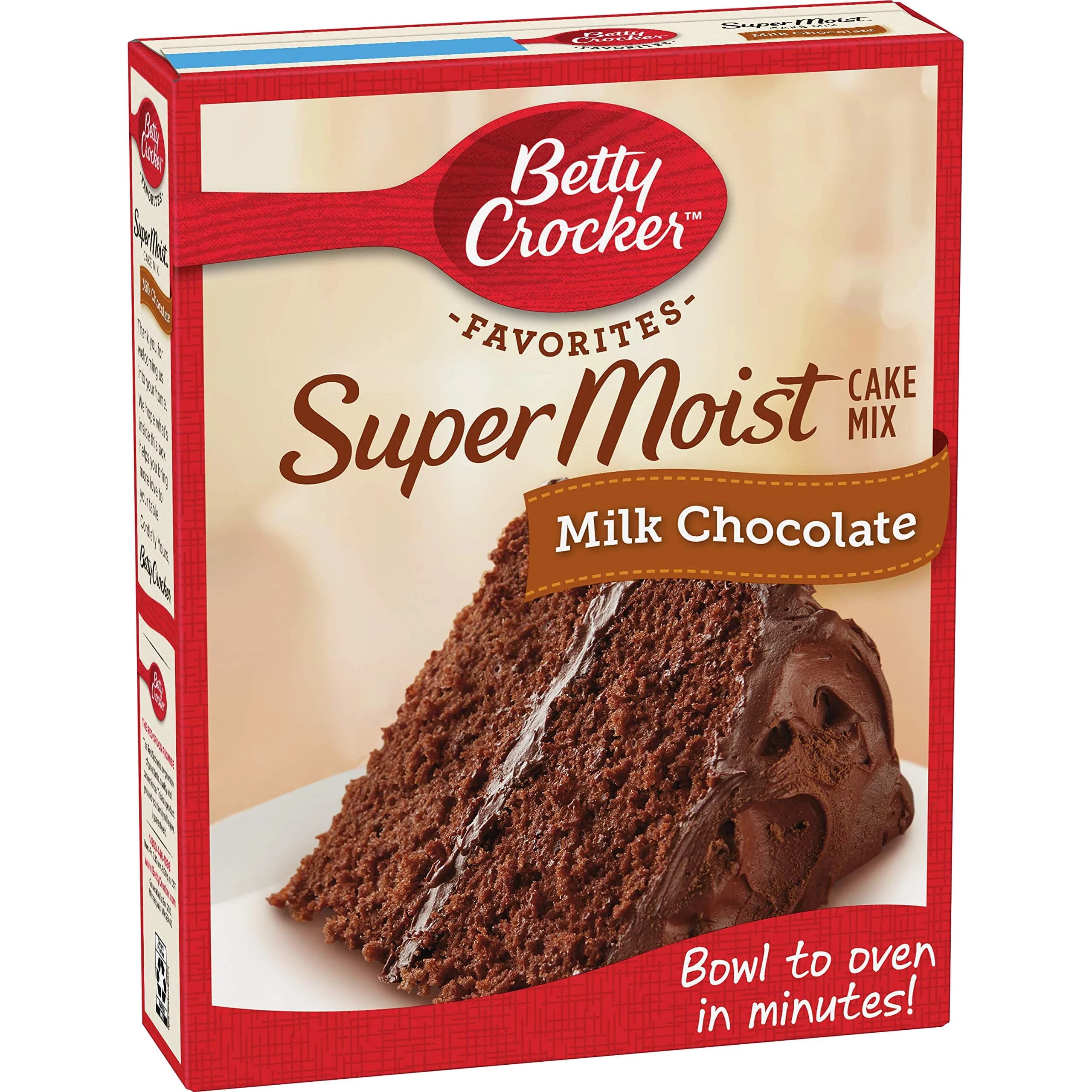 Betty Crocker Super Moist Milk Chocolate Cake Mix 15.25 oz | Easy, Delicious Baking Mix for Indian Homes