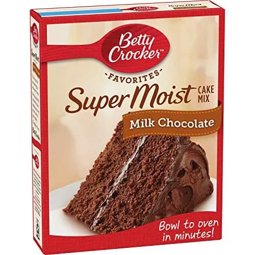 Betty Crocker Super Moist Milk Chocolate Cake Mix 15.25 oz | Easy, Delicious Baking Mix for Indian Homes thumbnail 1