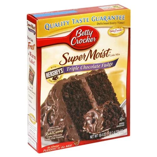 Betty Crocker Super Moist Devil's Food Cake Mix 13.25 oz | Rich Chocolate Flavor & Moist Texture — 18.4 Ounce