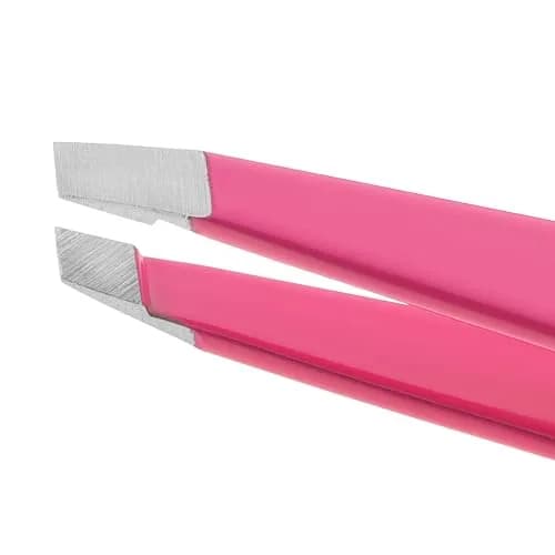 Tweezerman Slant Tweezer Neon Pink | Precision Eyebrow Shaping Tool thumbnail 5