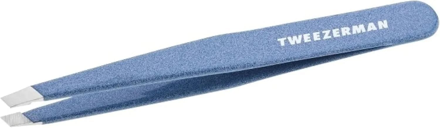 Tweezerman Slant Tweezer – Granite Sky, 9.5cm (3.74in) | Award-Winning Precision Eyebrow Plucker