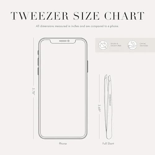 Tweezerman Slant Tweezer – Granite Sky, 9.5cm (3.74in) | Award-Winning Precision Eyebrow Plucker thumbnail 6