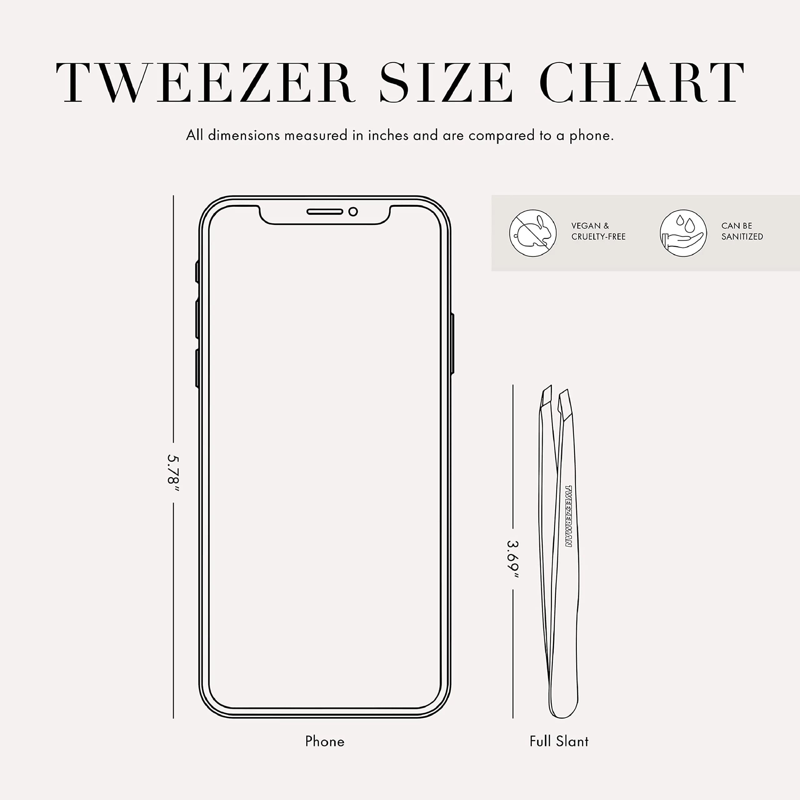 Tweezerman Stainless Steel Slant Tweezer for Eyebrows Silver | Precision Brow Shaping Tool - view 4