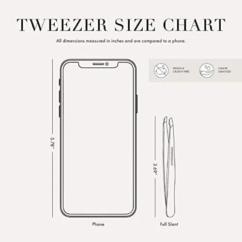 Tweezerman Stainless Steel Slant Tweezer for Eyebrows Silver | Precision Brow Shaping Tool thumbnail 4