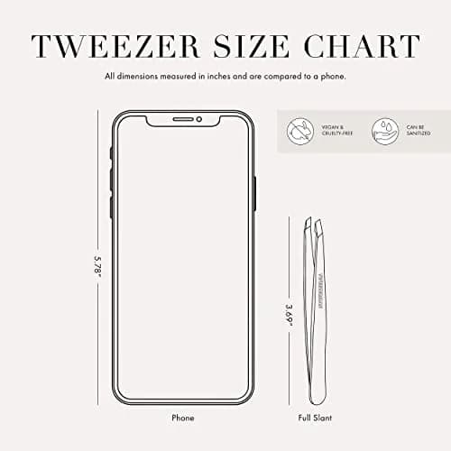 Tweezerman Slant Tweezer – Tweezerman Tweezers for Eyebrows Signature Red | Precision, Hand-Filed Tips thumbnail 4