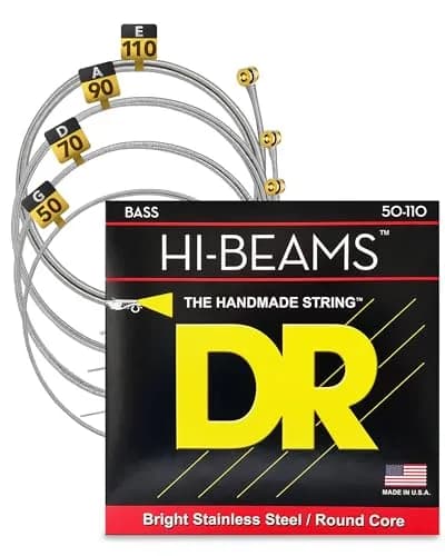 DR Strings Hi-Beam™ Stainless Steel Bass Strings 45-100 | Long-Lasting Brightness & Punch thumbnail 1