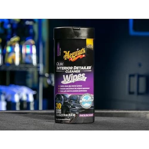 Meguiar's Quik Interior Detailer Wipes 30 Count (156 g) | Cleans & Protects All Interior Surfaces thumbnail 2