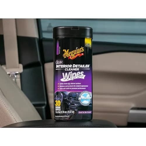 Meguiar's Quik Interior Detailer Wipes 30 Count (156 g) | Cleans & Protects All Interior Surfaces thumbnail 3