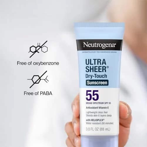 Neutrogena Ultra Sheer Dry-Touch Sunscreen Lotion SPF 55, 88ml (3 fl oz) | Broad Spectrum UVA/UVB Protection thumbnail 7