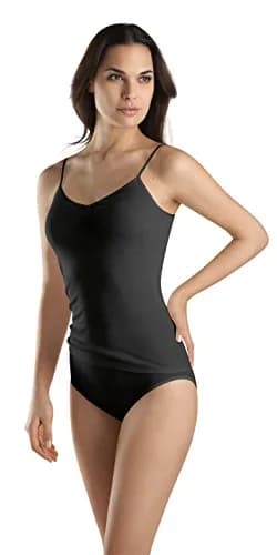 HANRO Woolen Silk Cami Black Large | Comfortable Classic Lingerie for Women thumbnail 1
