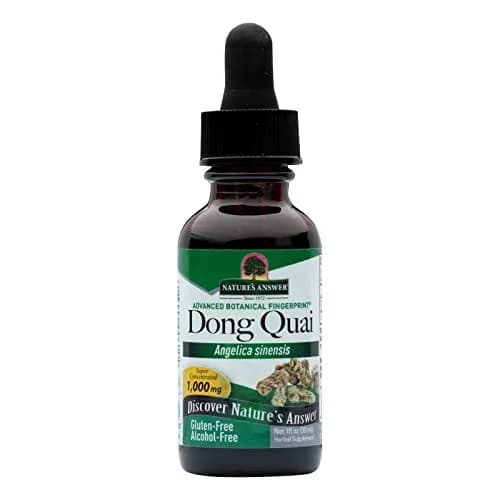Nature's Answer Dong Quai Root Angelica Sinensis 1000mg 30ml (1 Fl Oz) | Supports Female Hormone Balance thumbnail 1