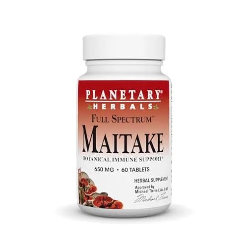 Planetary Herbals Full Spectrum Maitake, 650 mg | Botanical Immune Support, 60 Tablets thumbnail 1