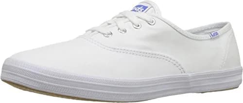 Keds Champion Canvas Lace-Up Sneakers, White, US Size 9 | Classic Low-Top Style with Breathable Cotton Canvas thumbnail 4