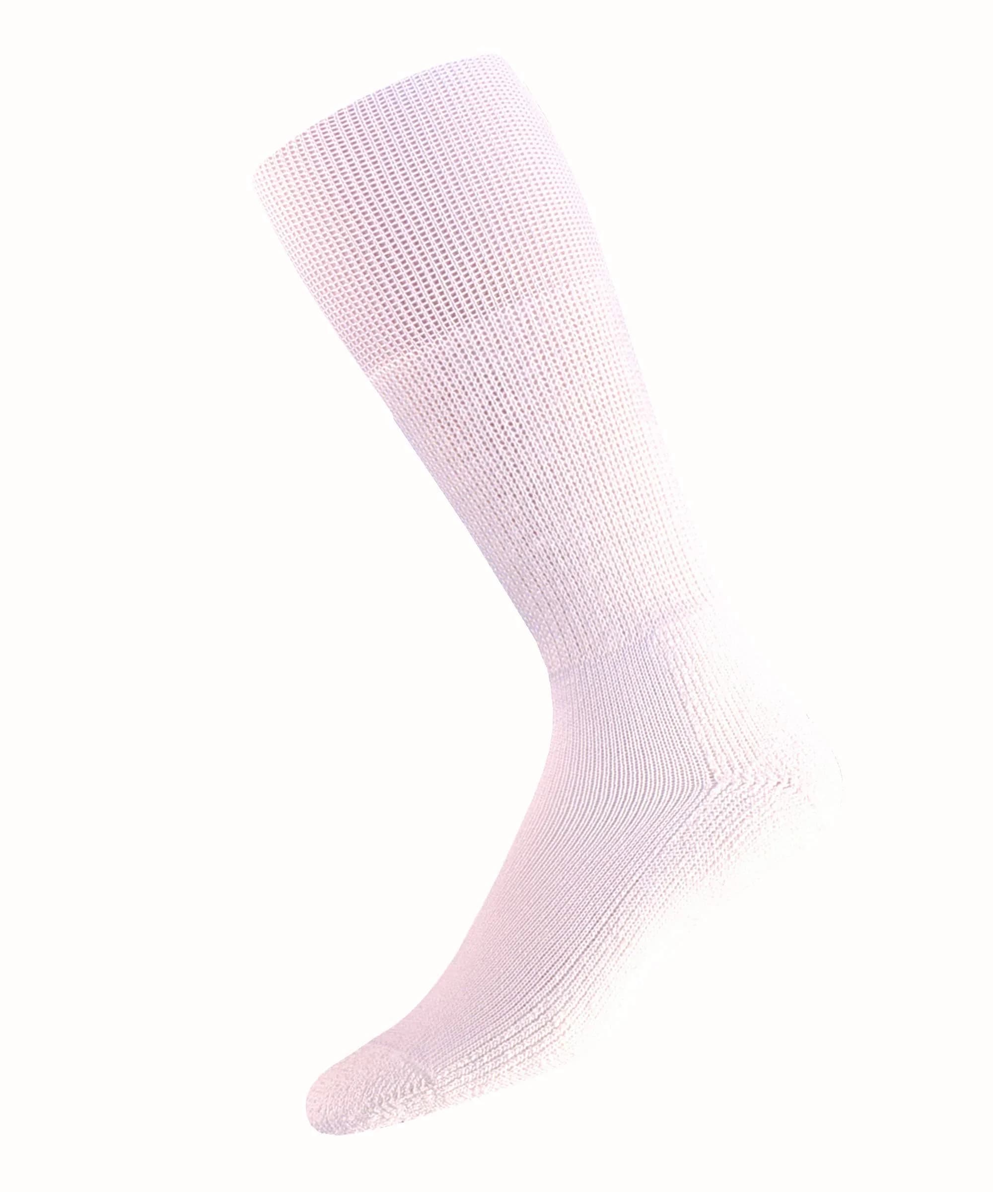 Thorlos Western Dress Padded Over the Calf Sock White XL | Comfortable Cowboy Boot Socks