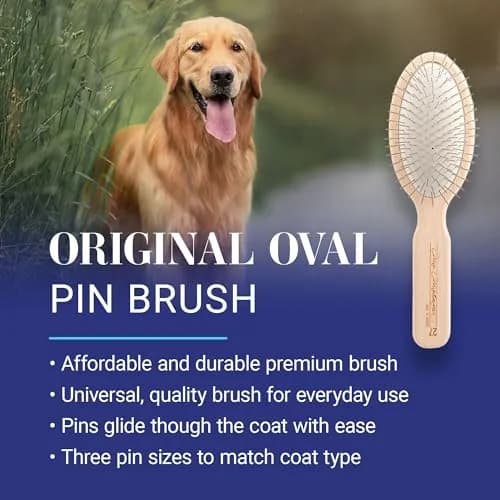 Chris Christensen Dog Brush 27mm Oval Pin | Professional Grooming Tool for Sensitive Dogs thumbnail 2