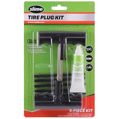 Slime 8-Piece Medium Tire Plug Kit with T-Handle Reamer & Plugger | 68mm Reach Depth thumbnail 1
