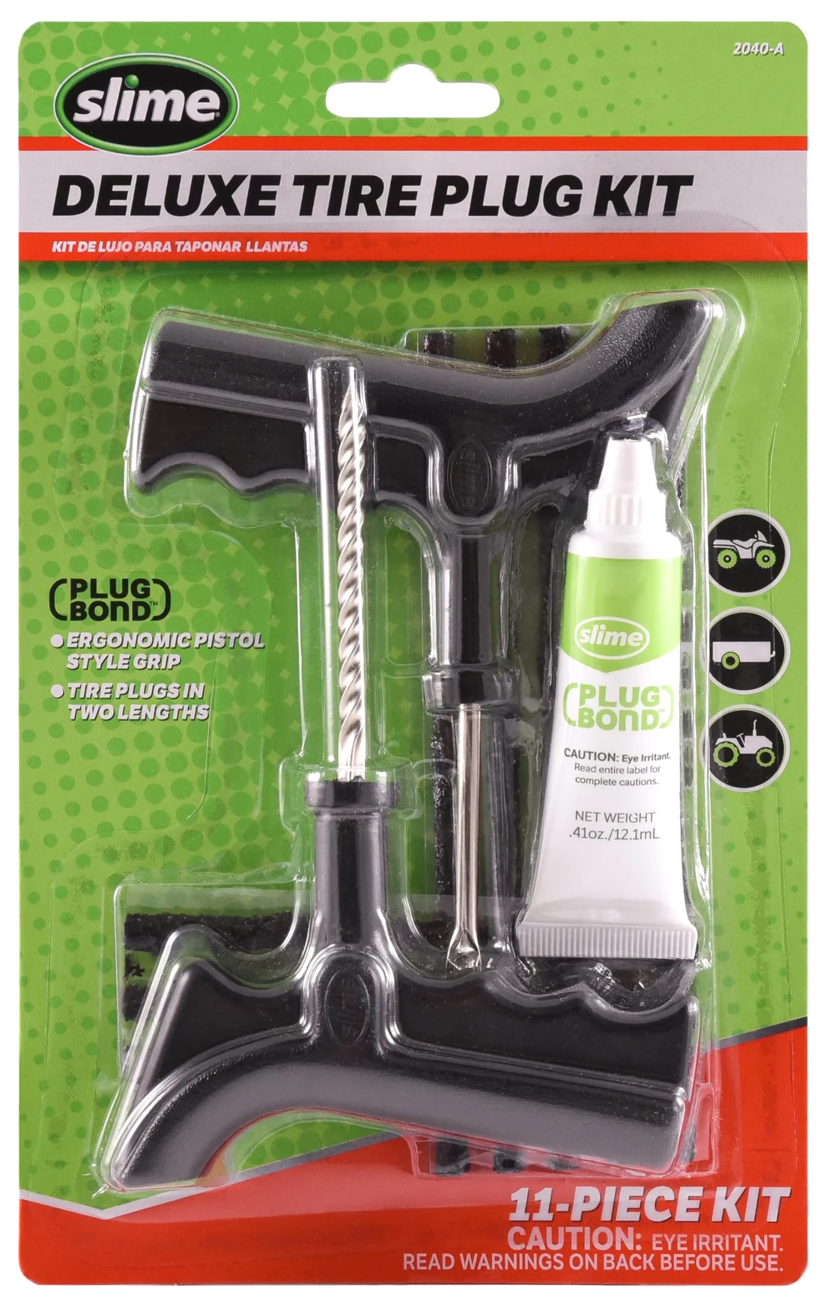 Slime Deluxe Tire Plug Kit 11-Piece | Fix Punctures On-the-Go — Plug Kit