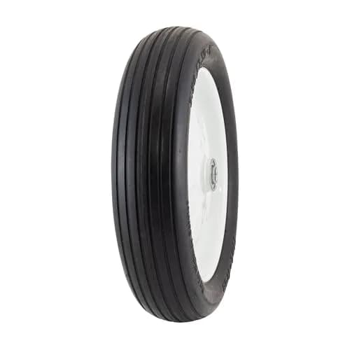 Marathon 3.50/2.50-8 Flat Free Tire on Wheel, 3" Hub, 5/8" Bearings | Solid polyurethane foam, 13-inch diameter, load 300 lbs thumbnail 1