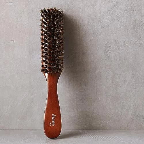 Diane Premium 100% Boar Bristle Styling Brush for Men & Barbers | 7-Row Medium Bristles for Thick Coarse Hair thumbnail 3