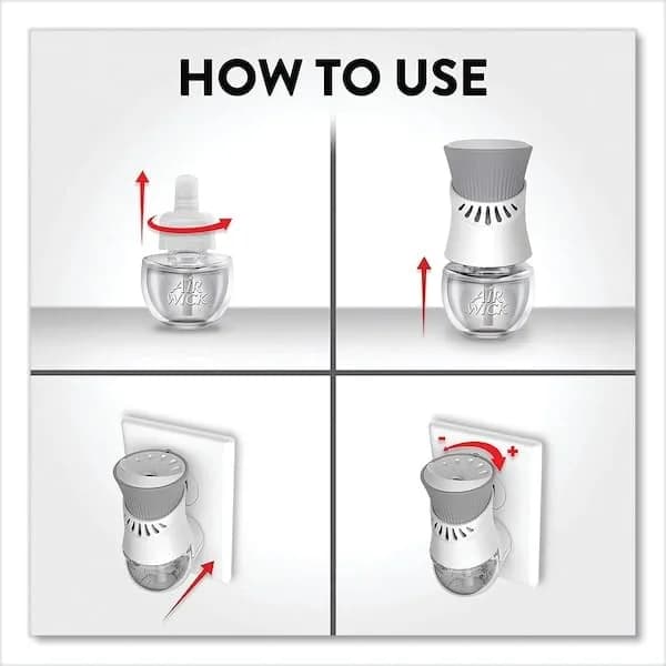 Air Wick Plug In Scented Oil Warmer, White, 6ct | 8x Fragrance Control thumbnail 5
