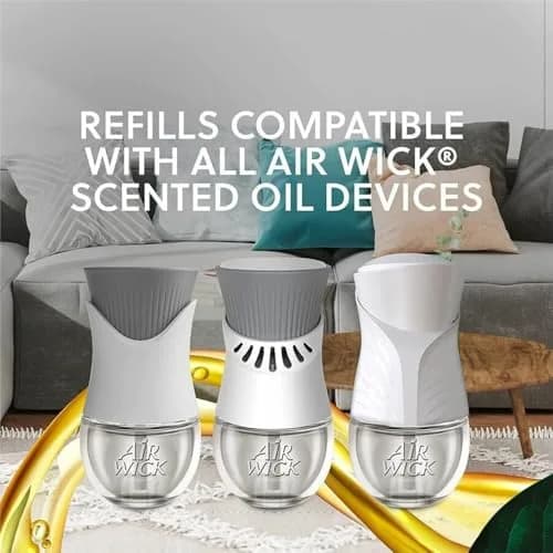 Air Wick Plug In Scented Oil Warmer, White, 6ct | 8x Fragrance Control thumbnail 3