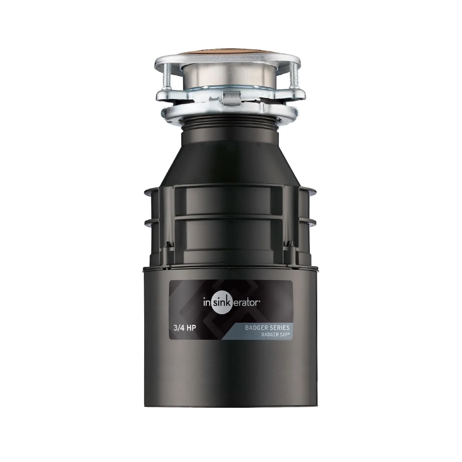 InSinkErator Badger 5XP Garbage Disposal 3/4 HP Continuous Feed Food Waste Disposer | 16.8 cm (6.63 in) Width