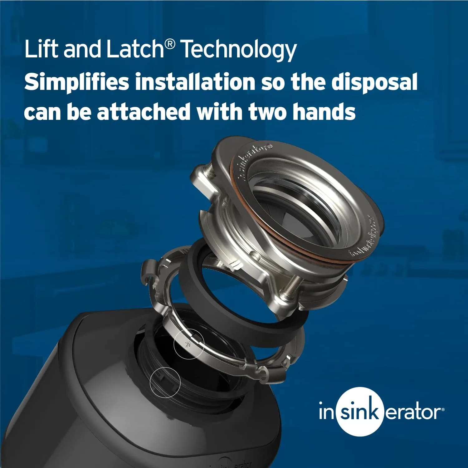 InSinkErator Badger 5XP Garbage Disposal 3/4 HP Continuous Feed Food Waste Disposer | 16.8 cm (6.63 in) Width - view 5