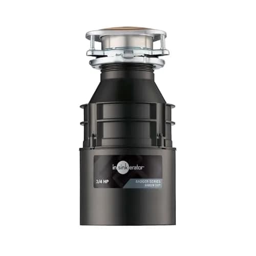 InSinkErator Badger 5XP Garbage Disposal 3/4 HP Continuous Feed Food Waste Disposer | 16.8 cm (6.63 in) Width thumbnail 1