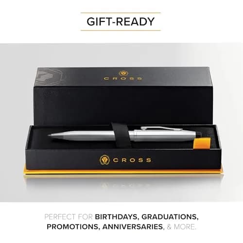 Cross Century II Lustrous Chrome Ballpoint Pen | Medium Point, Black Ink | Refillable, Elegant Design thumbnail 6