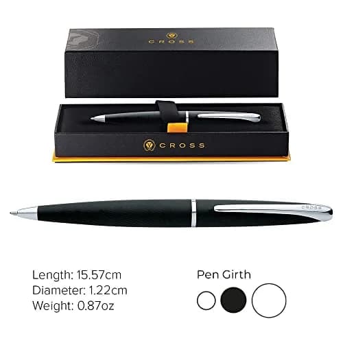 Cross ATX Basalt Black Ballpoint Pen, Medium Point, Black Ink | Professional Writing Instrument thumbnail 3