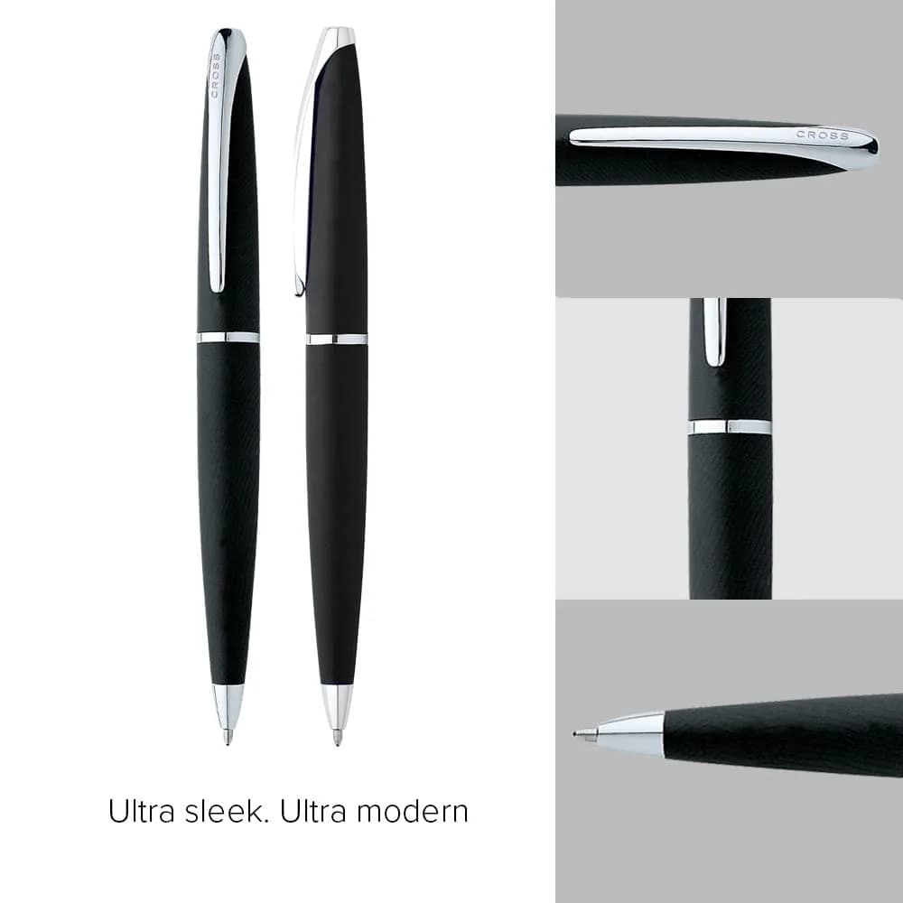 Cross ATX Basalt Black Ballpoint Pen, Medium Point, Black Ink | Professional Writing Instrument - view 4