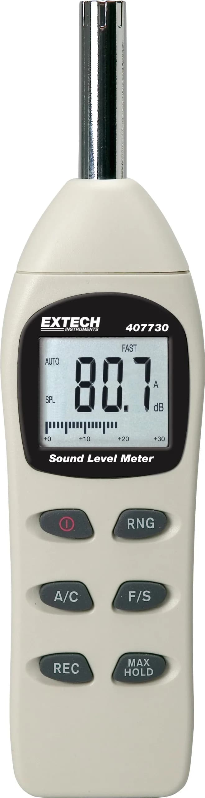 Extech Digital Sound Level Meter 40-130dB | Accurate Noise Measurement for Industrial & Workplace Use — Digital Sound Level Meter