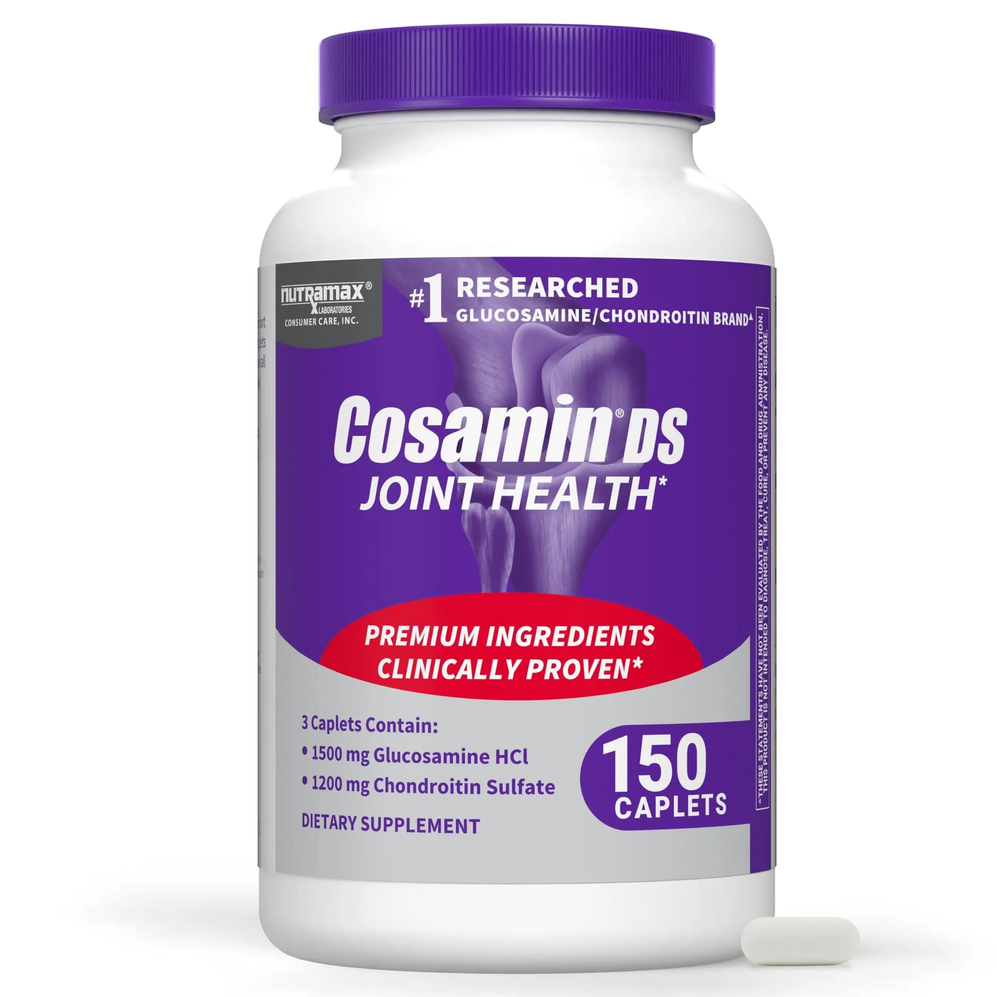 Nutramax Cosamin DS Joint Supplement 150 Caplets | Glucosamine & Chondroitin for Joint Comfort — Caplet