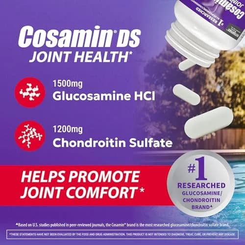 Nutramax Cosamin DS Joint Supplement 150 Caplets | Glucosamine & Chondroitin for Joint Comfort thumbnail 3