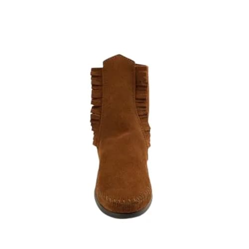 Minnetonka Men's Two Button Boot Brown 10 M US | Classic Western Moccasin Style thumbnail 6