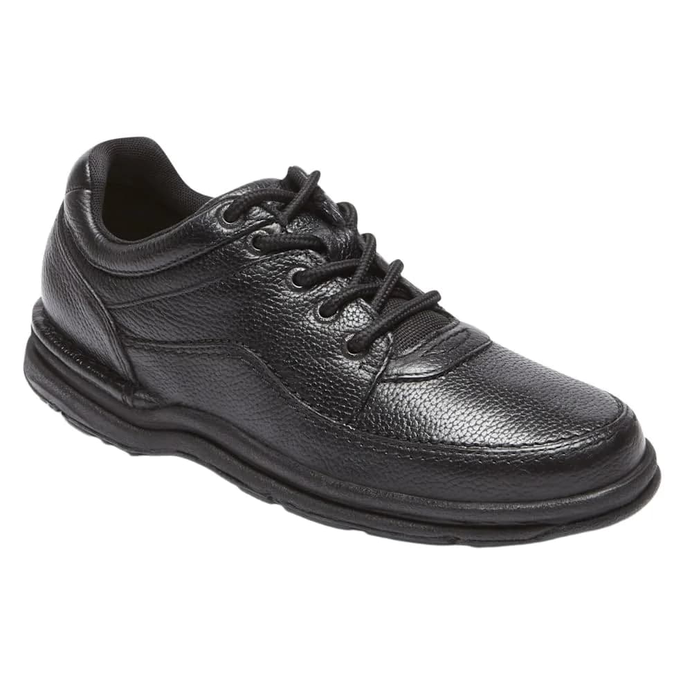 Rockport Men’s World Tour Classic Lace Up Shoes 9.5 Black | Durable Walking Comfort