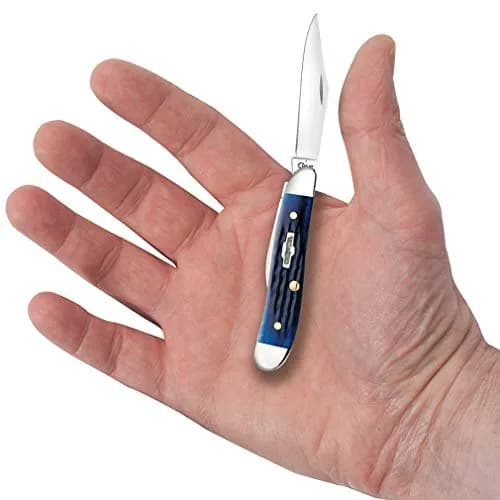 Case Peanut Pocket Knife 2 7/8 Inches Blue Bone | Classic US Craftsmanship & Dependability thumbnail 6