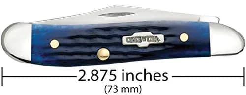 Case Peanut Pocket Knife 2 7/8 Inches Blue Bone | Classic US Craftsmanship & Dependability thumbnail 2