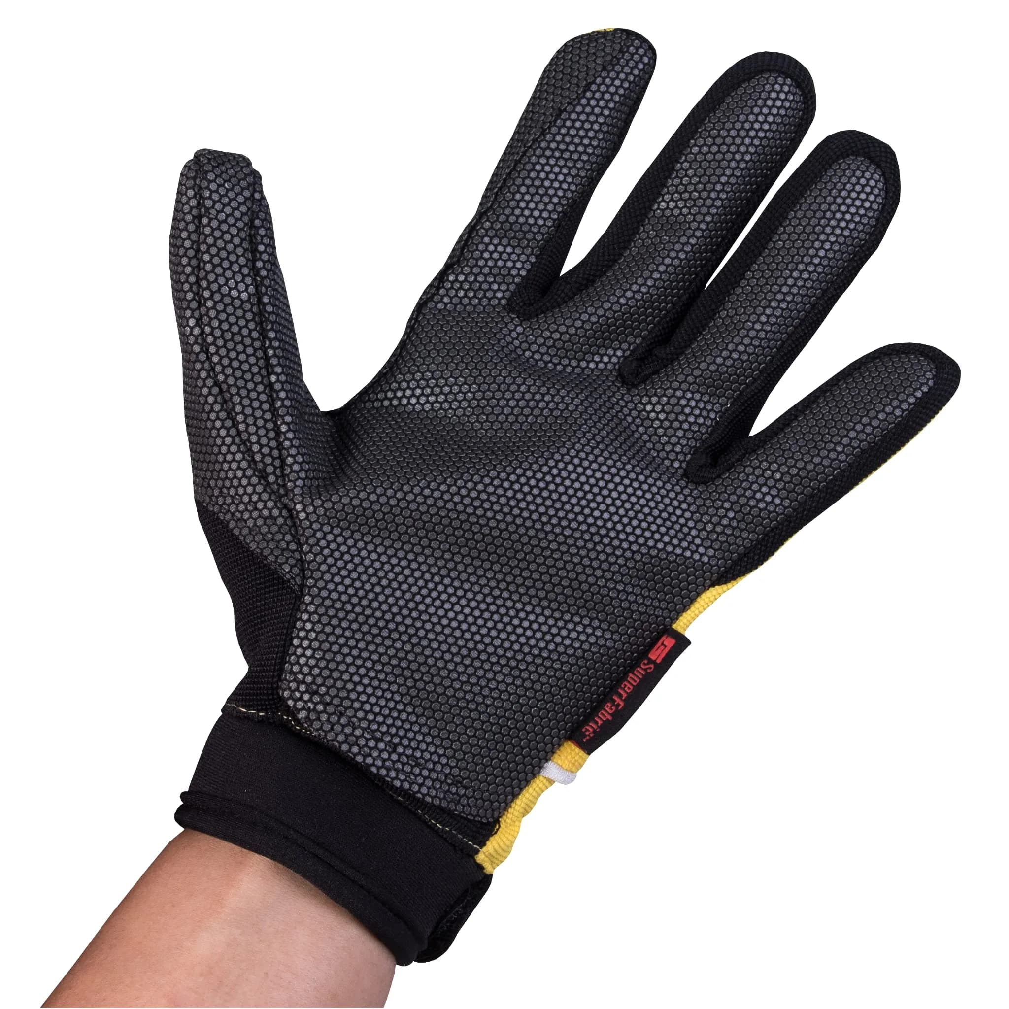 Lindy Fish Handling Glove Small/Medium Left-Hand Yellow | Puncture-Proof Cut-Resistant SuperFabric - view 2