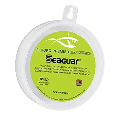 Seaguar Fluoro Premier Leader Material 40lbs | Virtually Invisible, High Knot Strength, Saltwater-Ready thumbnail 1