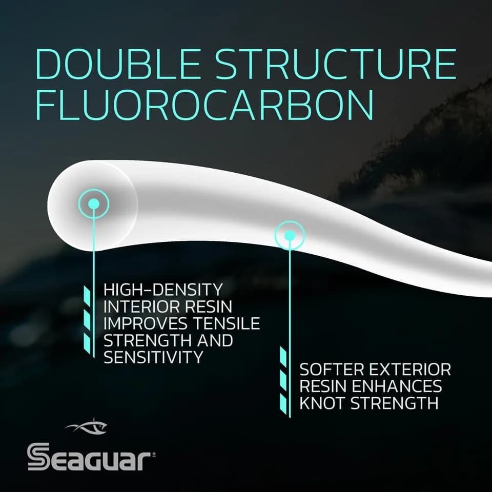Seaguar Fluoro Premier Leader Material 40lbs | Virtually Invisible, High Knot Strength, Saltwater-Ready thumbnail 3